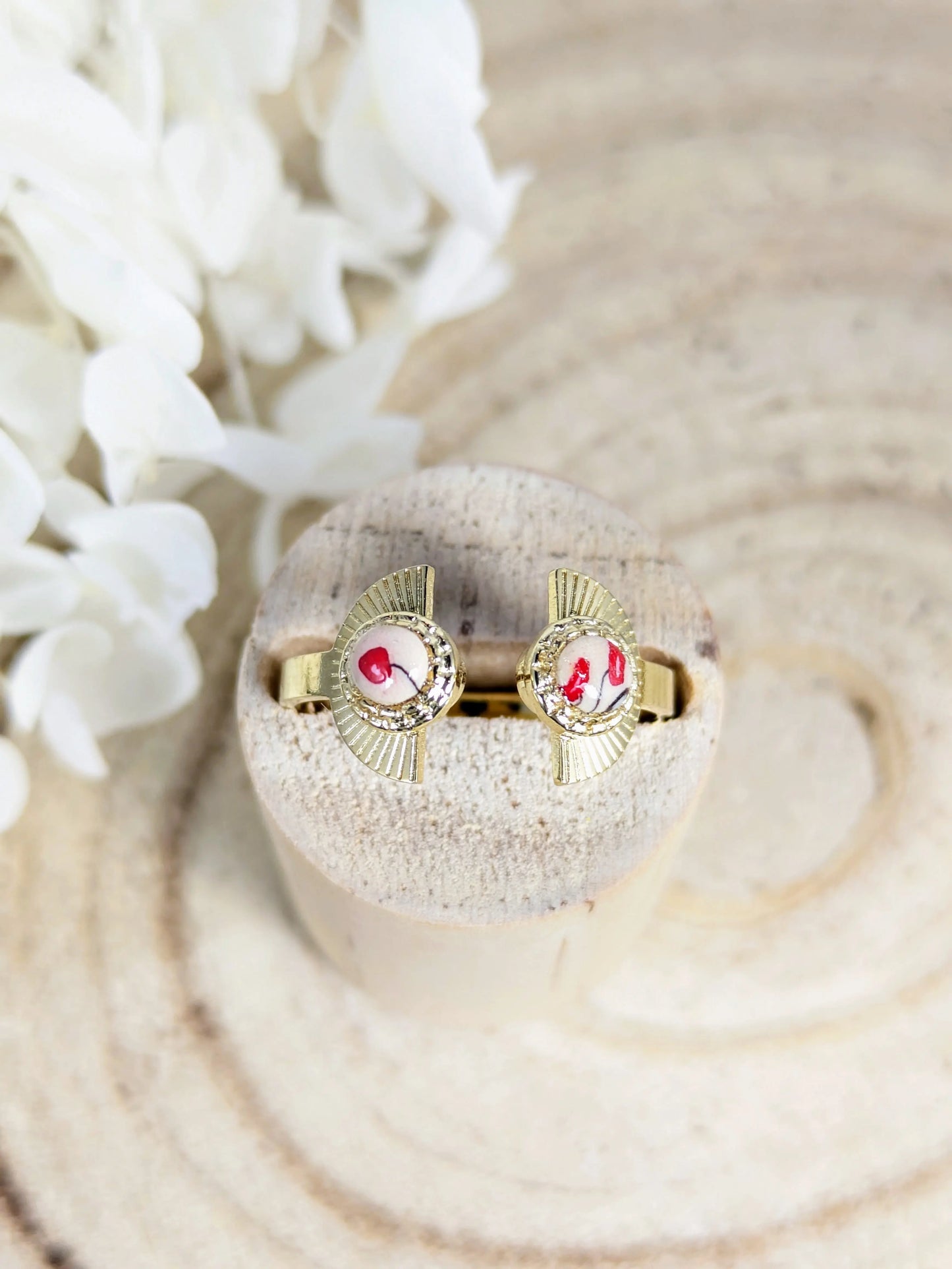 Bague doré rouge Les Créas d'Angel