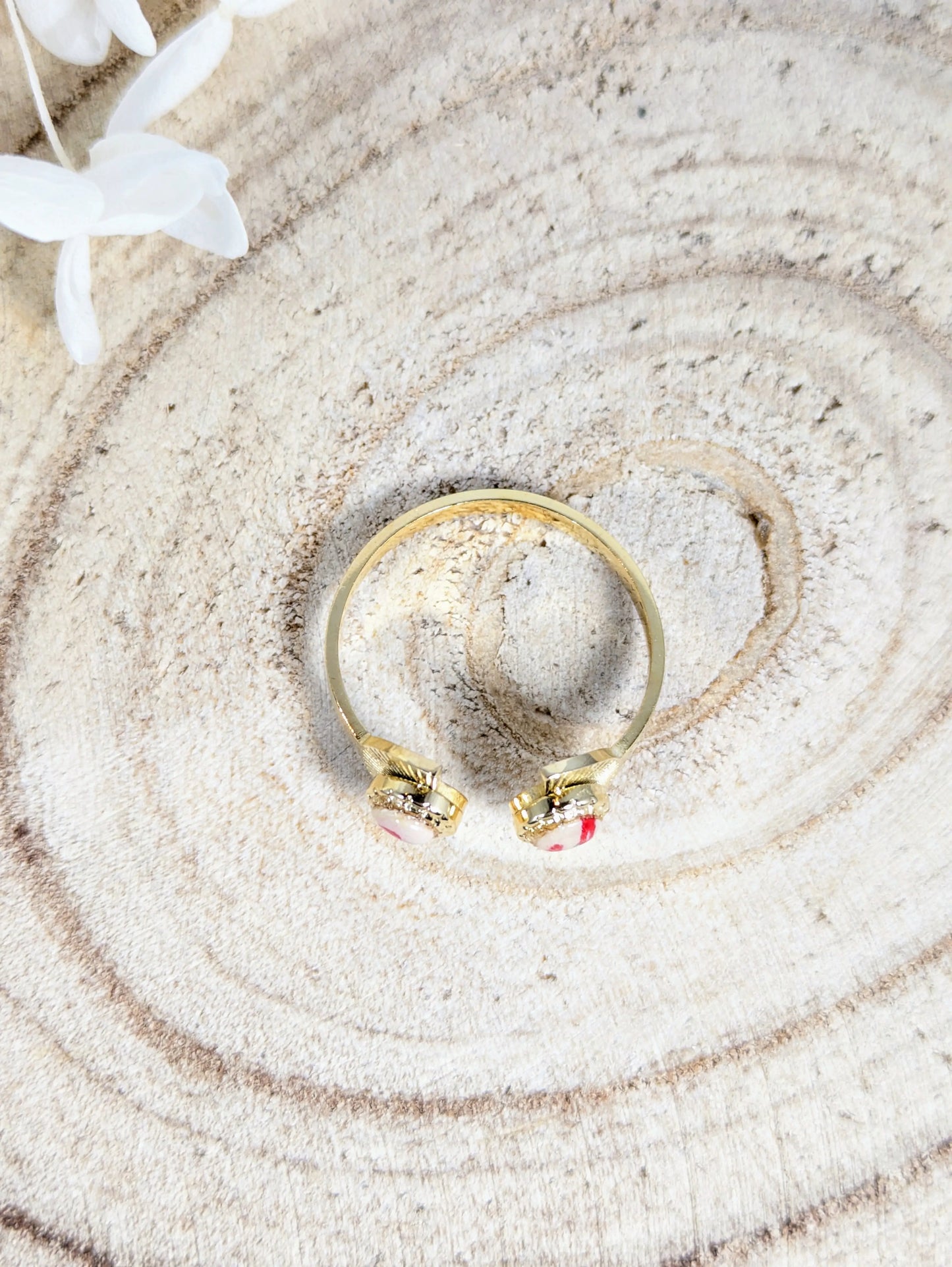 Bague doré rouge Les Créas d'Angel