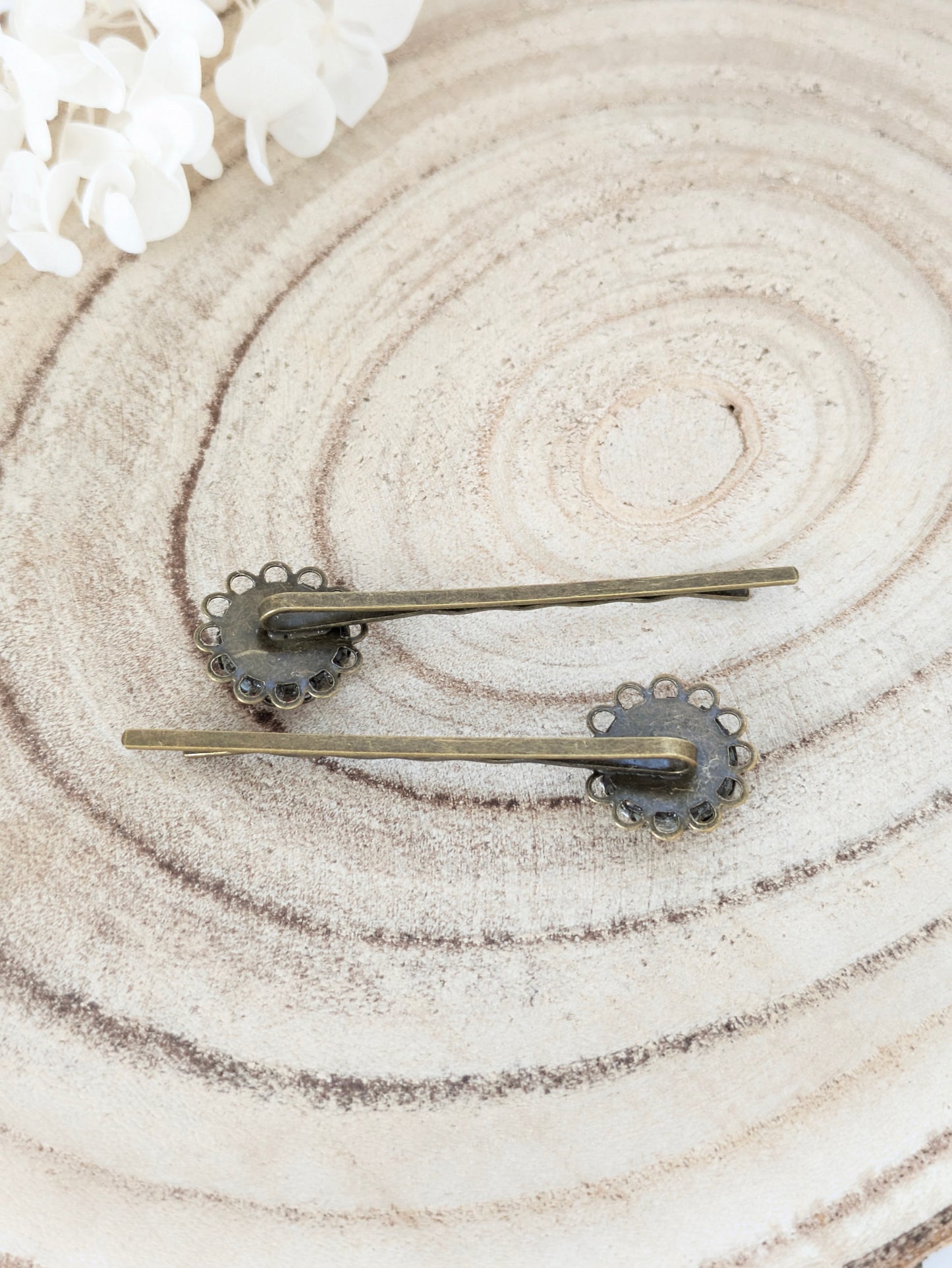 Barrettes fleuries "Coquelicot"