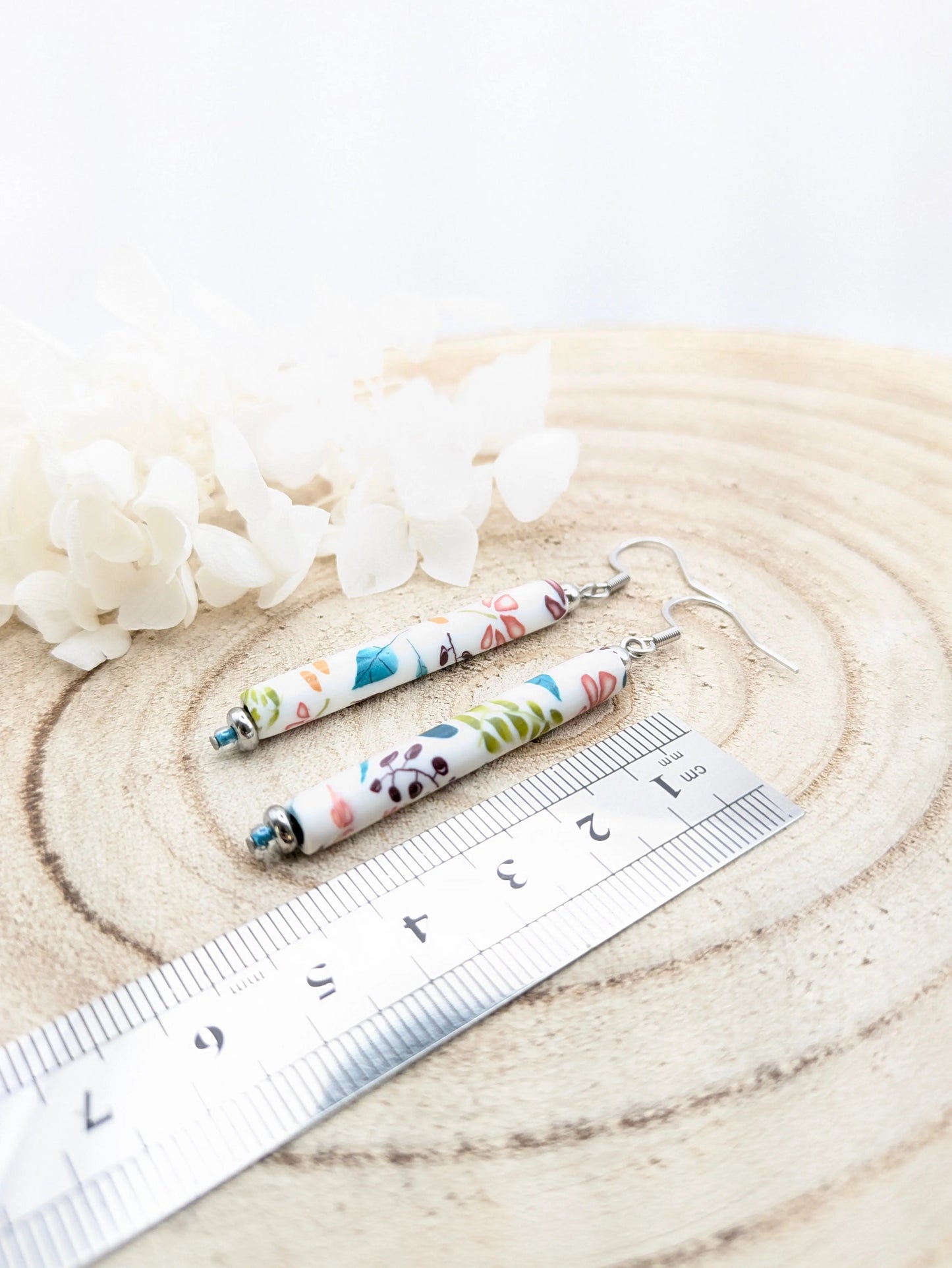 Boucles d'oreilles fleuries "Printemps"