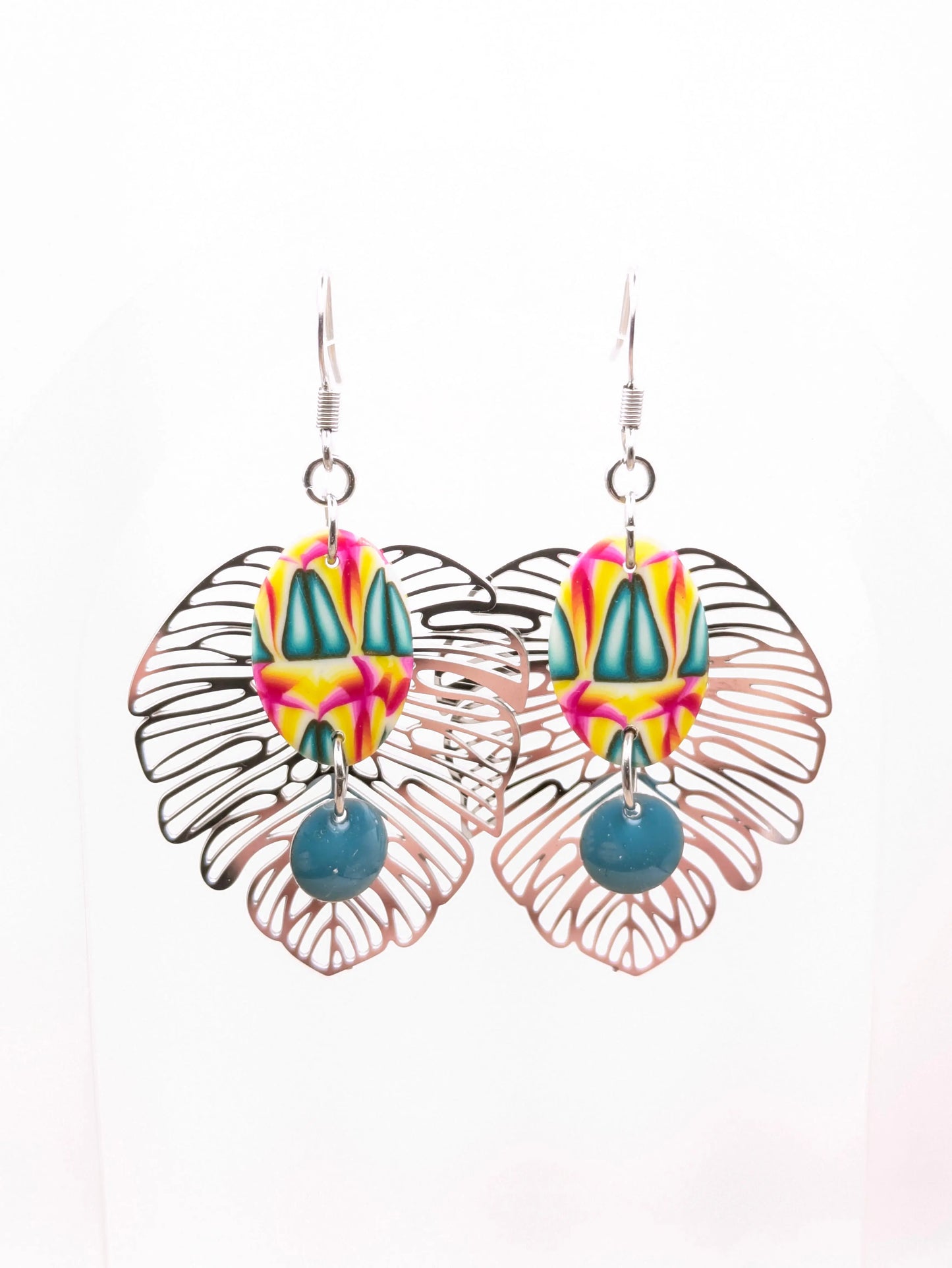 Boucles d'oreilles multicolore