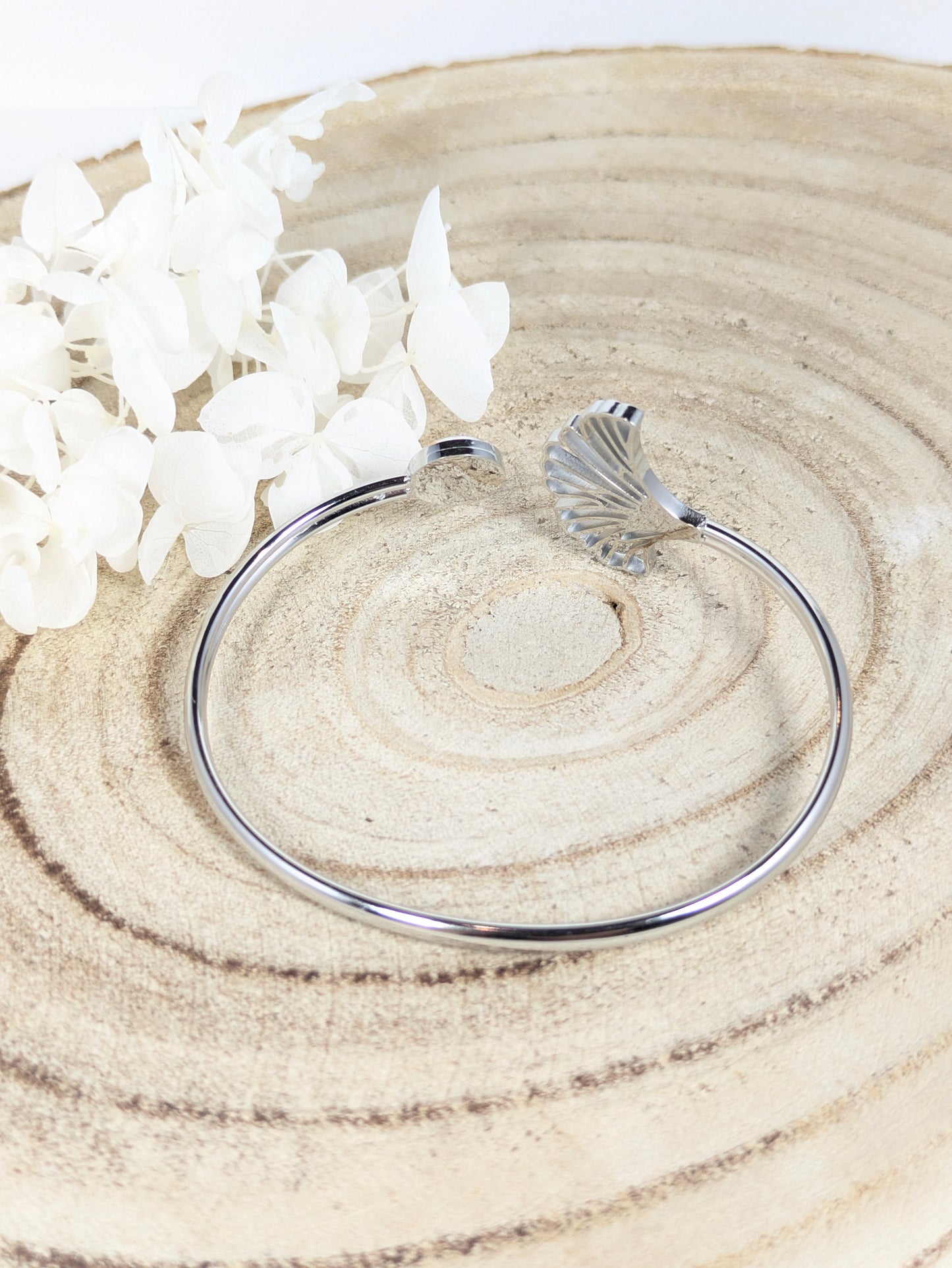 Bracelet jonc "Coquelicot"