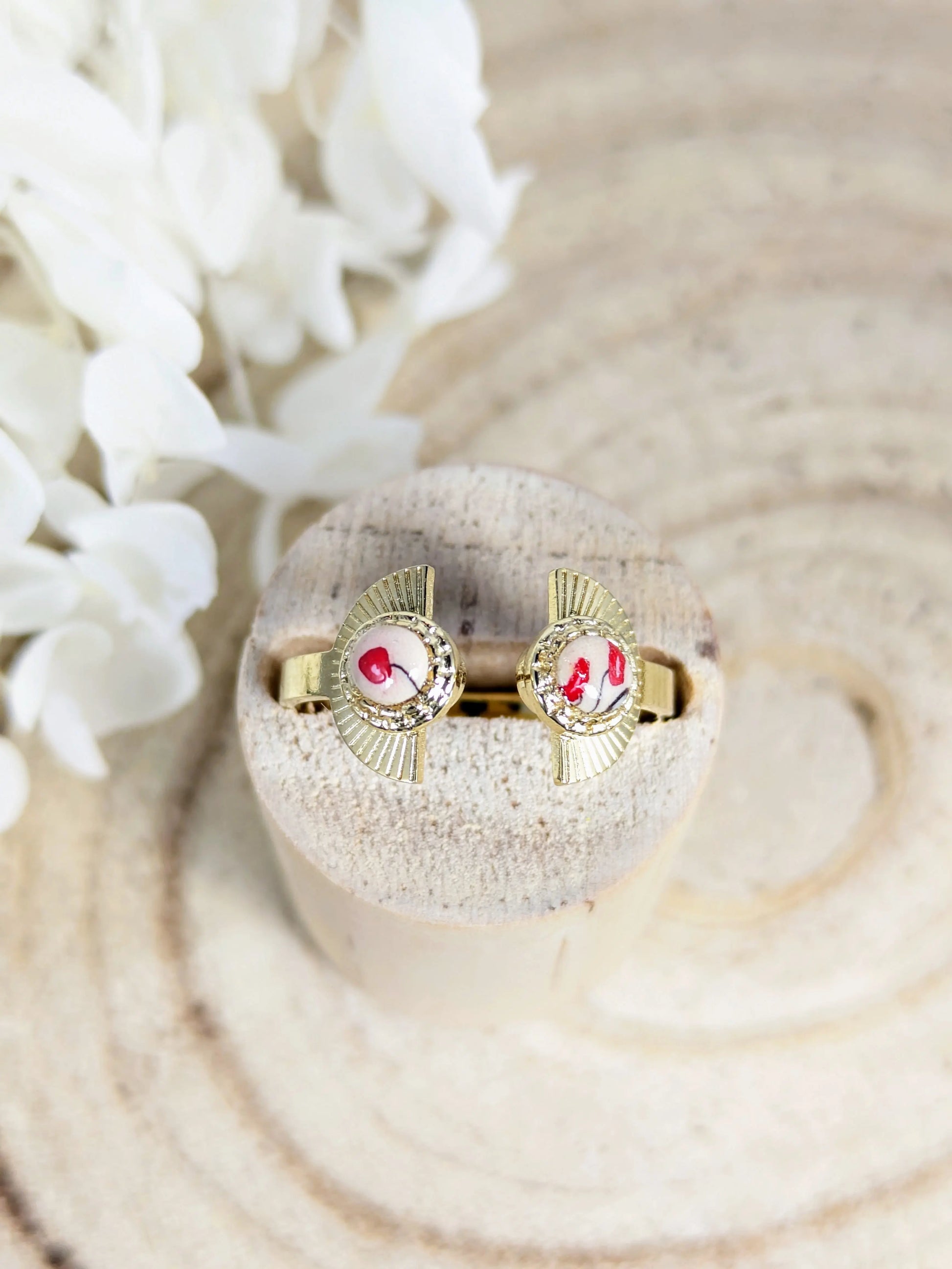 Bague doré rouge Les Créas d'Angel