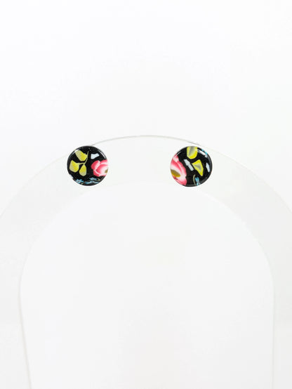 Boucles d'oreilles puces " Roses"