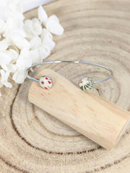 Bracelet jonc "Baies givrées"